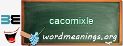 WordMeaning blackboard for cacomixle